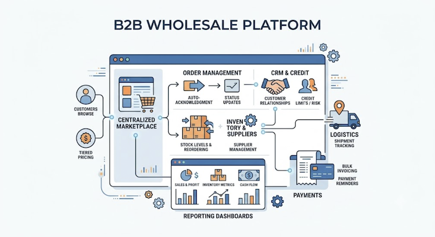 Wholesale trading platform
