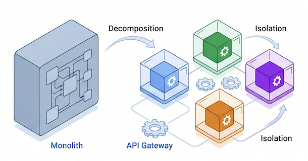 Microservices architecture with containers