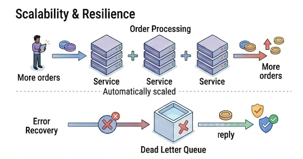 Event Driven Systems scalability and resilience