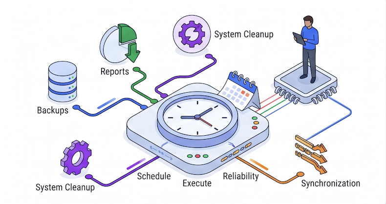 Scheduled Jobs automation illustration