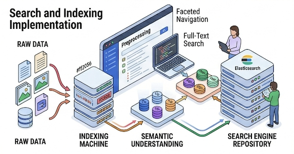 Search and indexing implementation