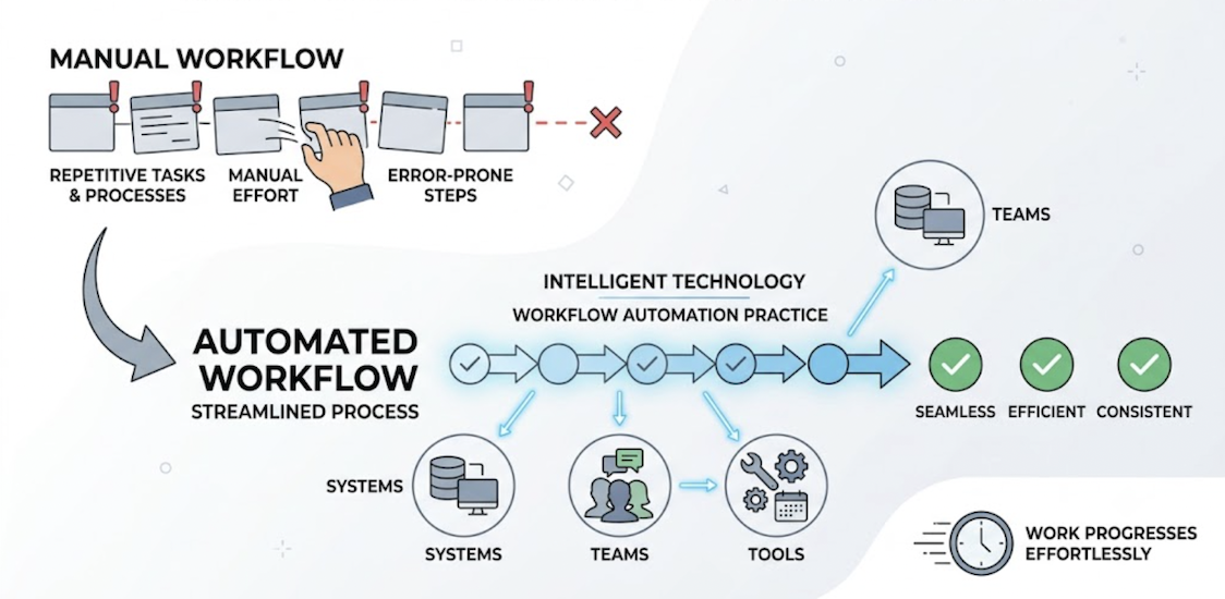 Workflow Automation process illustration